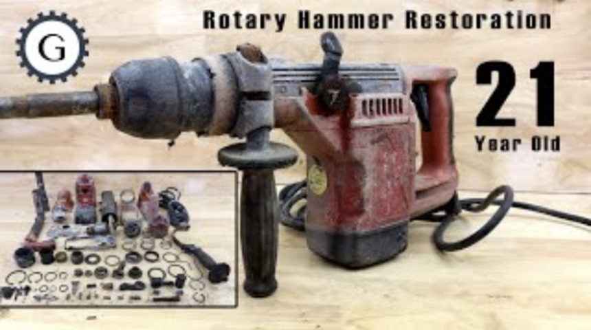 Heavy Duty Rotary Hammer Restoration | Hilti TE504 Hammer Year 1998
