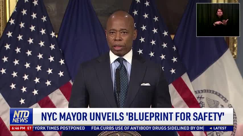 NYC Mayor Unveils 'Blueprint for Safety'
