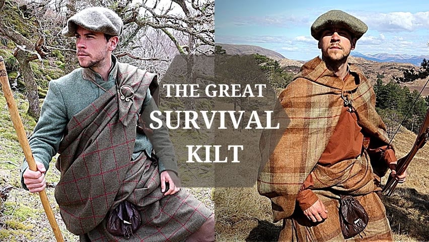 The Great Kilt -ULTIMATE SURVIVAL BLANKET? - Outdoor Clothing & Shelter in ONE Multifunctional Cloth