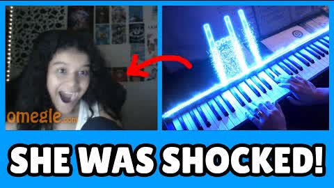 MAGICAL PIANO surprises everyone on OMEGLE
