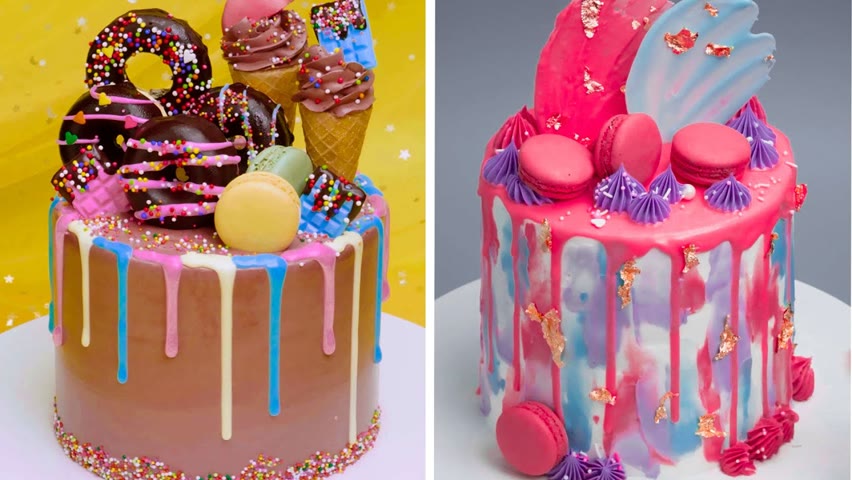 Awesome Rainbow Cake Decorating Tutorials | Easy Colorful Chocolate Cake Hacks Compilation