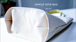 SIMPLE TOTE BAG TUTORIAL / Large Capacity Shopping bag【for beginner】トートバッグ / 핸드백 교육