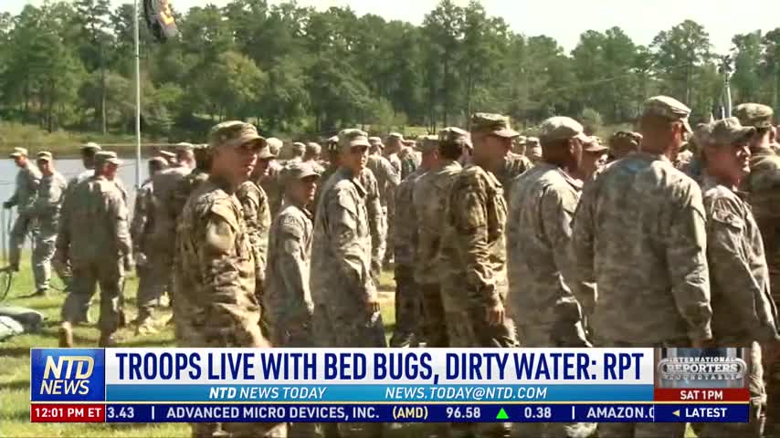 US Troops Live With Bed Bugs, Dirty Drinking Water: Watchdog