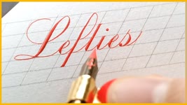 AMAZING LEFT HANDED COPPERPLATE CALLIGRAPHY | CALLIGRAPHY MASTERS