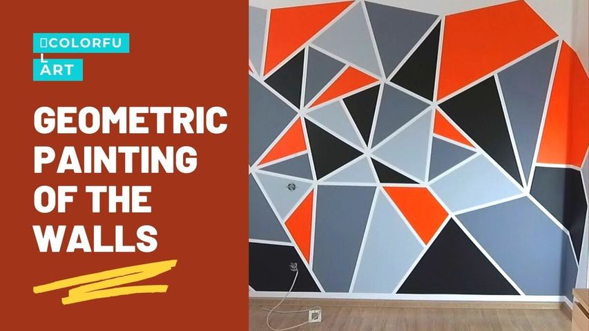 Interesting Solution for Renovation! Geometric Painting of the Walls.