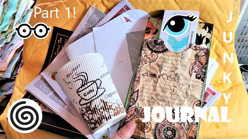 MAKE A JUNK JOURNAL from REAL JUNK! THE TUTORIAL! Pt 1! The Paper Outpost! :) 3 Part Series