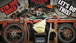 KTM 300 XC dirt bike build - teardown!