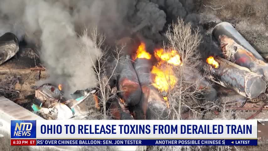 Officials To Release Toxins From Derailed Train