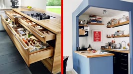 Fantastic Space Saving Kitchen Ideas and kitchen designs - Smart kitchen ▶4