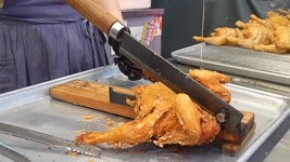 작두통닭 Straw Cutter Crispy Fried Chicken - Korean Street Food