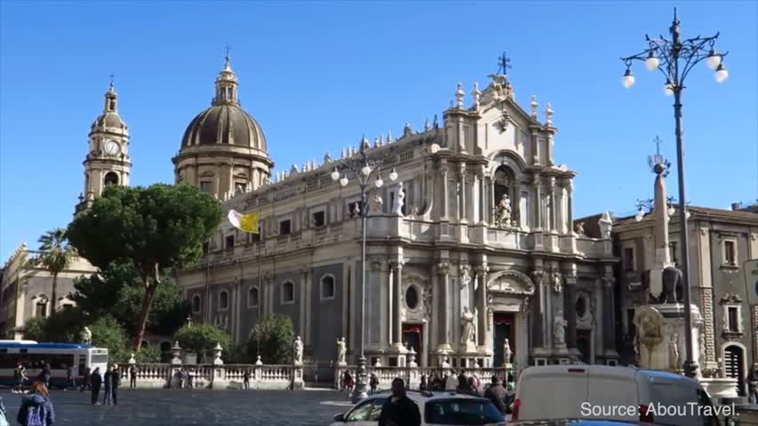 Catania City in Sicily, Italy