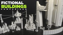 Fictional BUILDINGS Size COMPARISON | 3D [Real Scale] 🏠
