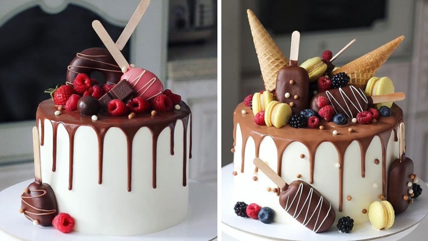 Wonderful Chocolate Birthday Cake Decorating Ideas | So Tasty Cake | Easy Cake Decorating