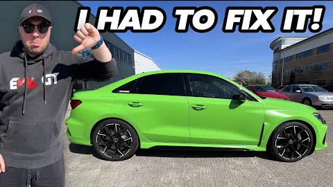 I FIXED THE BAD BRAKES ON MY 200 MILE 2022 AUDI 8Y RS3 SALOON