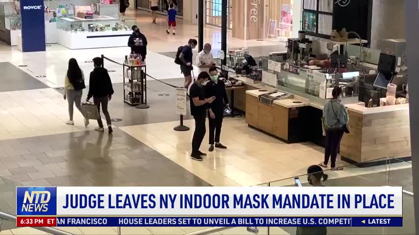 Judge Leaves NY Indoor Mask Mandate in Place