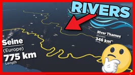 RIVERS Size Comparison ► 3D animation