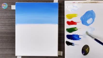 Spring landscape painting | Acrylic painting | step by step #269