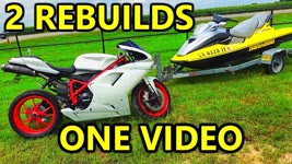 Rebuilding My Summer Toys That I Bought From Copart Jetski and Ducati SuperBike