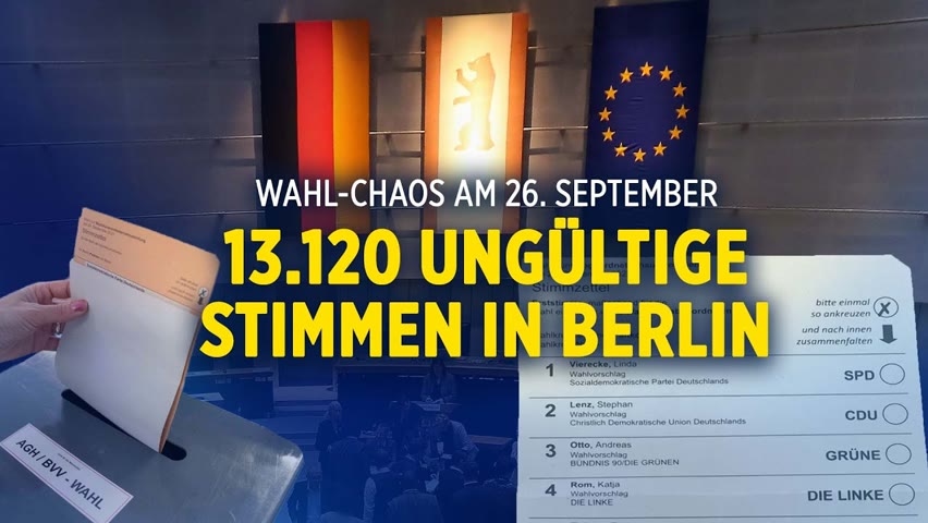 Neuauszählungen nach Berliner Wahl-Chaos – mehr als 13.120 ungültige Stimmen