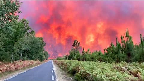 Пожары: во Франции эвакуированы 10 000 человек, в Португалии горит заповедник