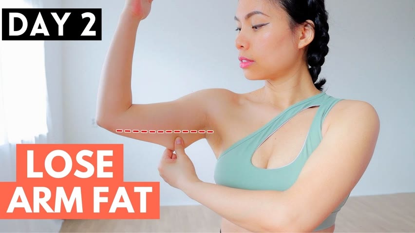 LOSE ARM FAT 30 day full body transformation SERIES 1, DAY 2 armpits, bra bulge, chest, shoulders