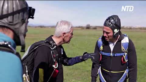 88-летний босниец – старейший парашютист Европы
