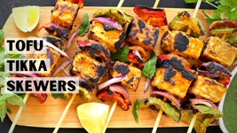 Tofu Skewers Easy Vegan BBQ Recipe || Vegan BBQ Skewers Recipe