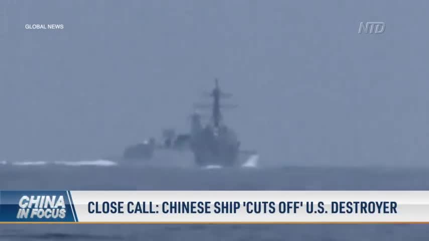 US Releases Video Showing Close-Call in Taiwan Strait With Chinese Destroyer