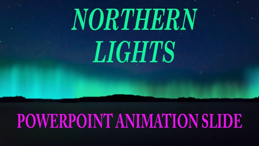 Create Northern Lights Animation Effect in PowerPoint. Tutorial No. 930