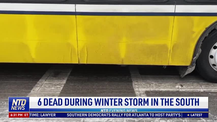At Least 6 Dead as Winter Storm in the South Causes Hazardous Roads