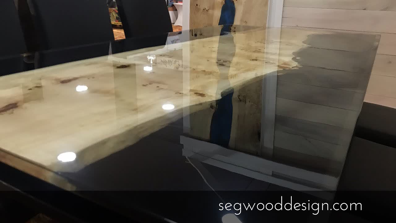 Epoxy furniture exposition - segwood design