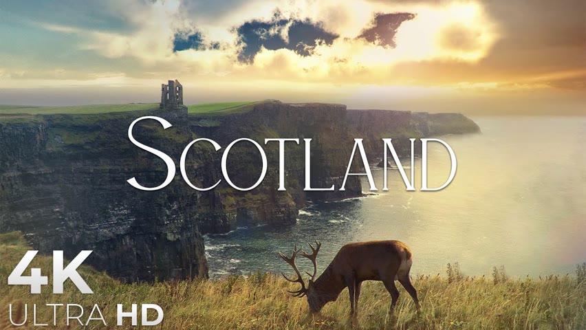 Scotland 4K Nature scenery & Scottish Music, Relaxing Music by Relaxation Film