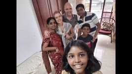 Hare Krishna in Colombo! Ravikumar and Rajeshwari invited us to visit