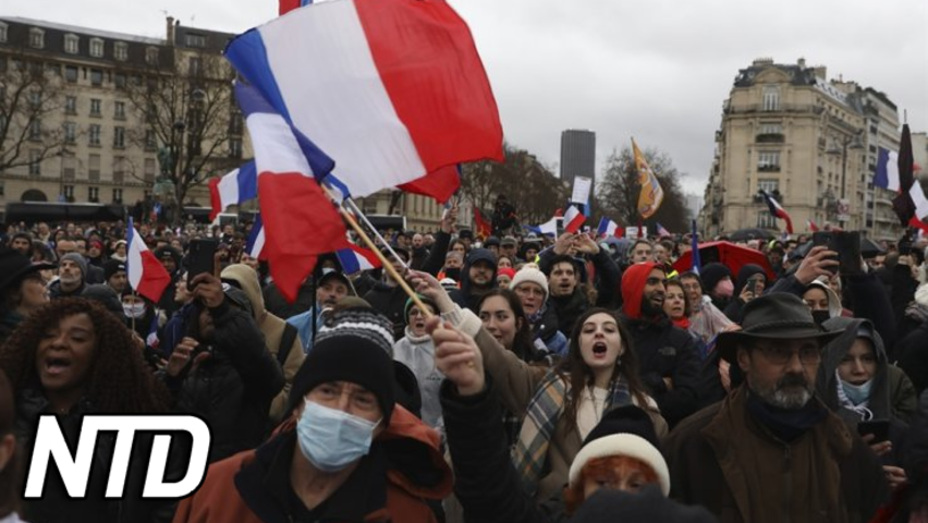 Över 100 000 demonstrerar mot vaccinpasset i Frankrike | NTD NYHETER