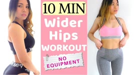10 MIN Curvier, Wider Hips Workout At Home No Equipment | Grow Side Booty