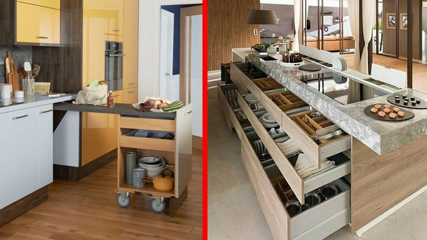 Fantastic Space Saving Kitchen Ideas and kitchen designs - Smart kitchen ▶9