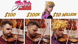 Giorno's Theme on 6 Levels of Violin: $100 to $10 Million