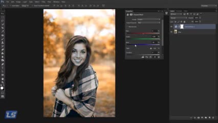 Orange Color/Autumn Color Grading Effect in Photoshop