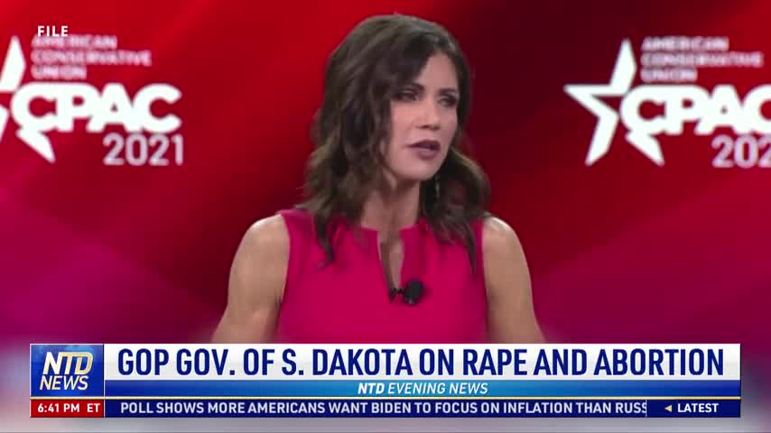 Republican Governor of South Dakota on Rape and Abortion