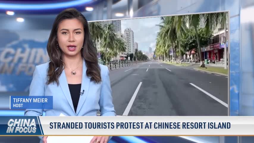 Stranded Tourists Protest at Chinese Resort Island