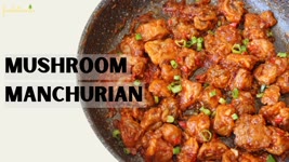 Mushroom Manchurian Recipe - Crispy Vegan Appetizer