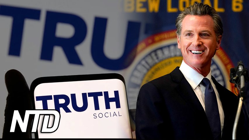 Kaliforniens guvernör förklarar varför han skapat ett konto på "Truth Social" | NTD NYHETER