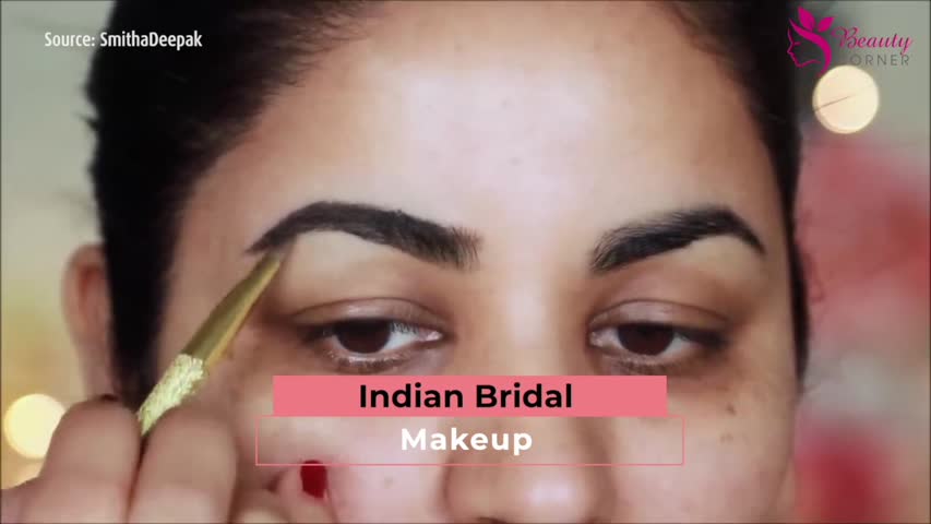 Indian (Bengali) Bridal Makeup And Bindi Design