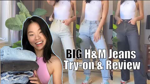 Best H&M Jeans Try-on Haul | Trendy Jeans for Summer 2021