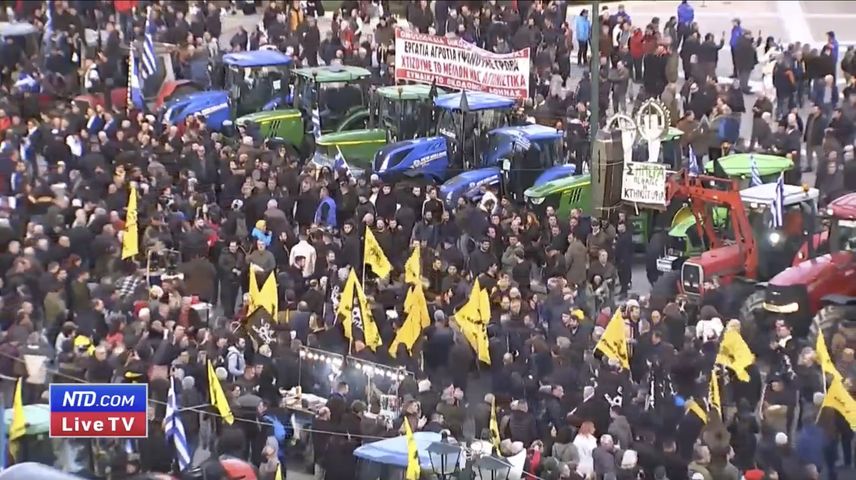 LIVE: Greek Farmers Hold Protest Rally in Athens With Tractors