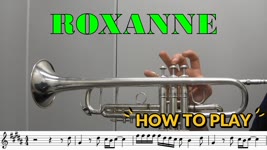 How to play ROXANNE on Trumpet (Simple Version) - Arizona Zervas