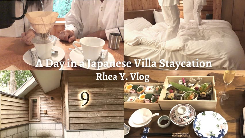 A Day in a Japanese Villa Staycation, 2nd Wedding Anniversary, Couple Vlog (Summer)