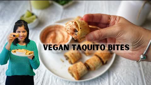 Crispy Vegan Taquitos Bite Air Fryer Recipe