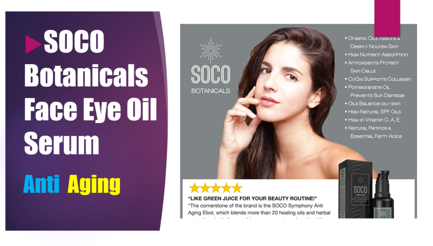 US SOCO Botanicals Face and Eye Oil Serum | Best Day and Night Cream