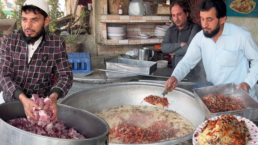 Kabuli Pulao Easy Recipe | How to Make Afghani Beef Pulao | Orignal 50+ KG Kabuli Pulao Making
